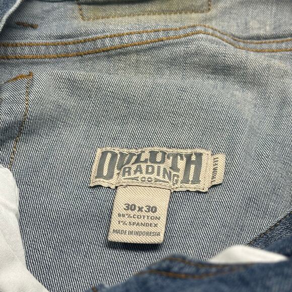 Duluth Trading Flex Weekender Dark Wash Blue Mens 30x30 Trim Fit Denim Jeans - Picture 3 of 16